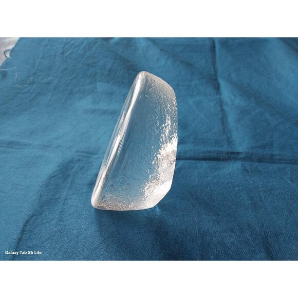 Mats Jonasson clear crystal art glass paperweight two ducklings great condition - Picture 3 of 7